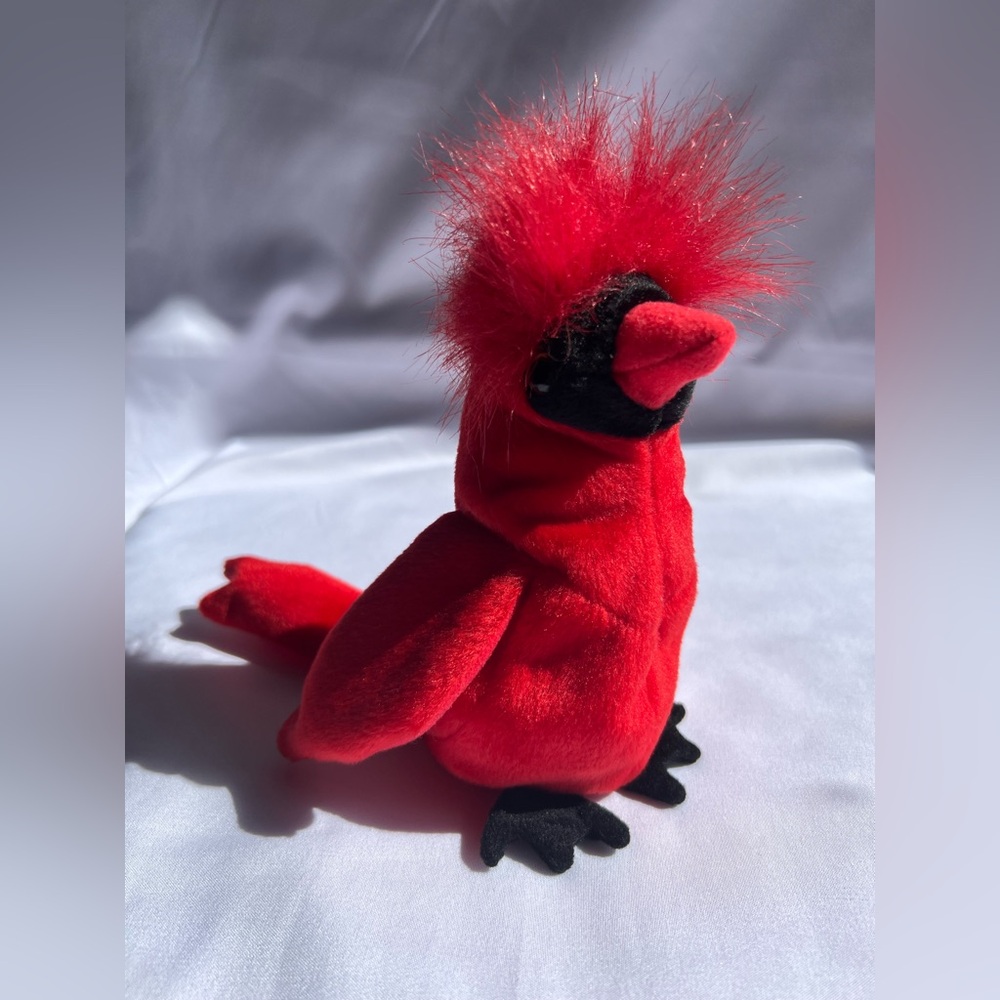 TY Beanie Babies – Mac the Cardinal, P.V.C. Pellets With 12 Errors - Picture 4 of 13